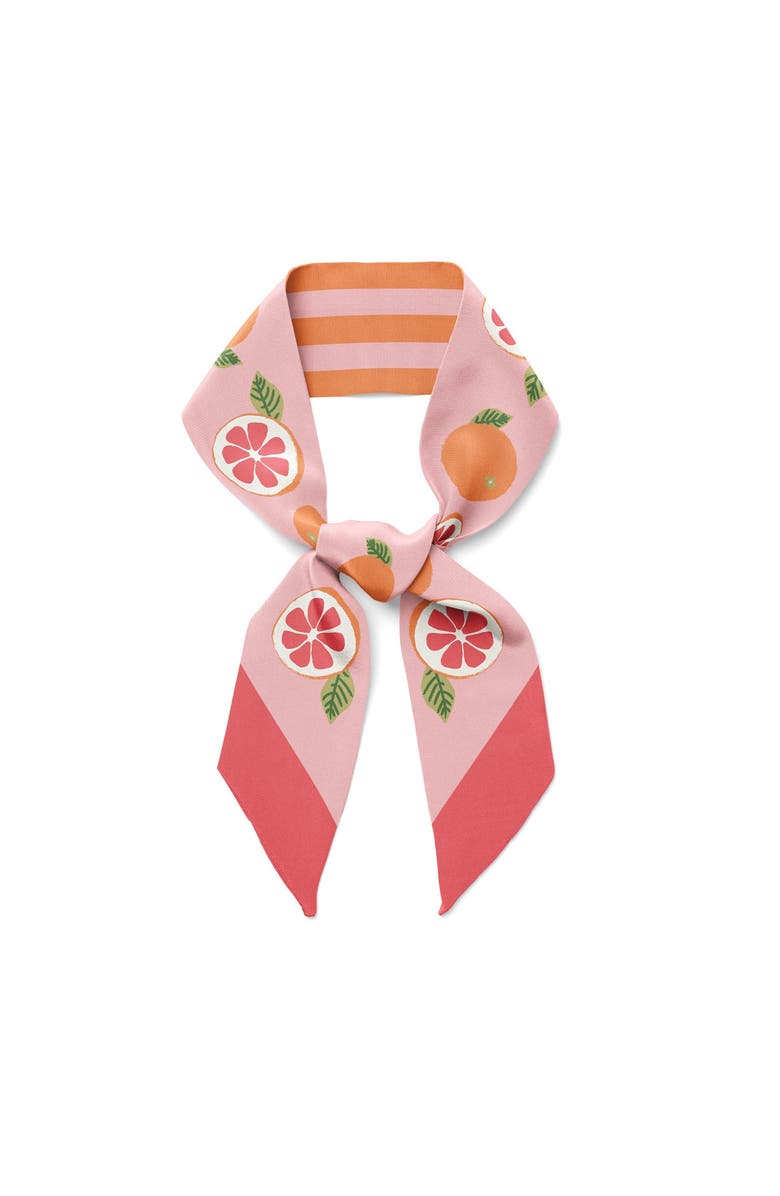 Centinelle California Pomelo Twilly Ribbon Scarf, Main, color, Orange