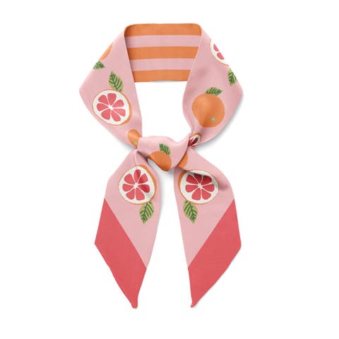 California Pomelo Twilly Ribbon Scarf