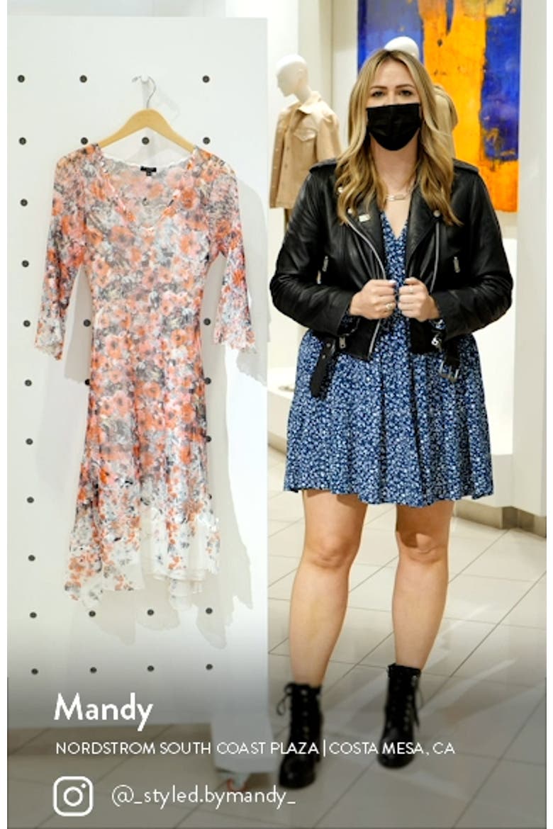 Long Flare Sleeve Cocktail Dress video