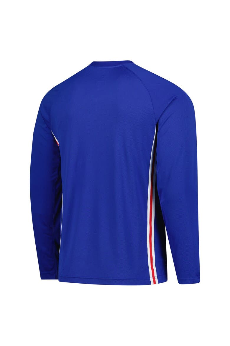 Men's Nike Royal Philadelphia 76ers 2025/26 Authentic Pre-Game Legend Dri-FIT Long Sleeve Shooting Shirt, Alternate, color, Royal
