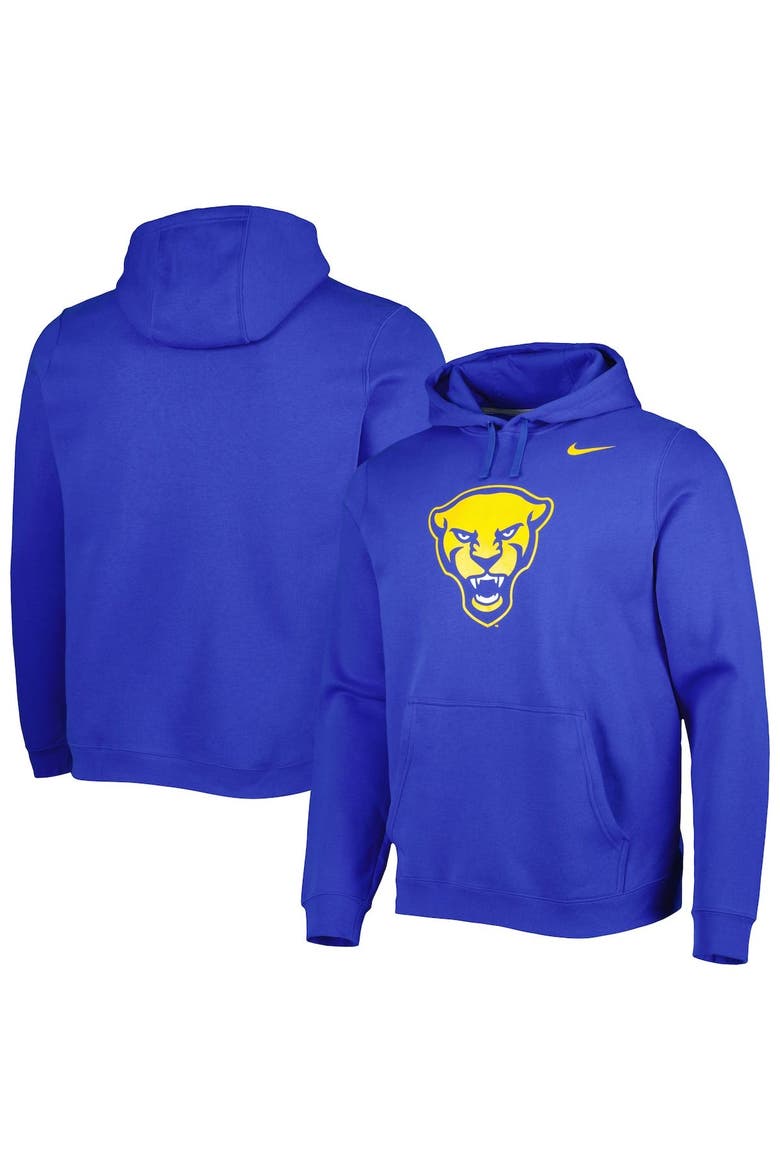 Men's Nike Royal Pitt Panthers Logo Club Pullover Hoodie, Main, color, Royal