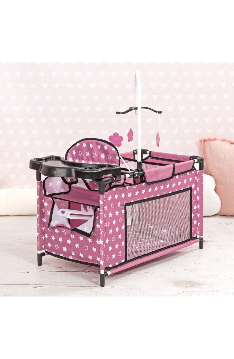 Bayer Design Doll Travel Multi Bed, Playpen Care Center, For Dolls Up to 18 Inches, Kid 3+, Alternate, color, Multicolored