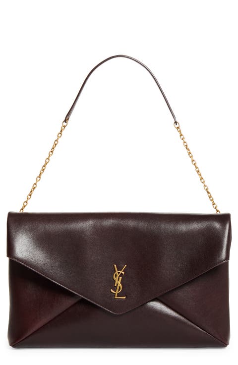 XXL Cassandre Leather Envelope Shoulder Bag