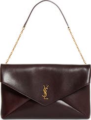 Saint Laurent XXL Cassandre Leather Envelope Shoulder Bag
