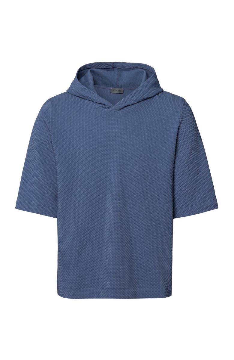 Hanro Smartwear Cotton Hoodie, Main, color, Vintage Indigo