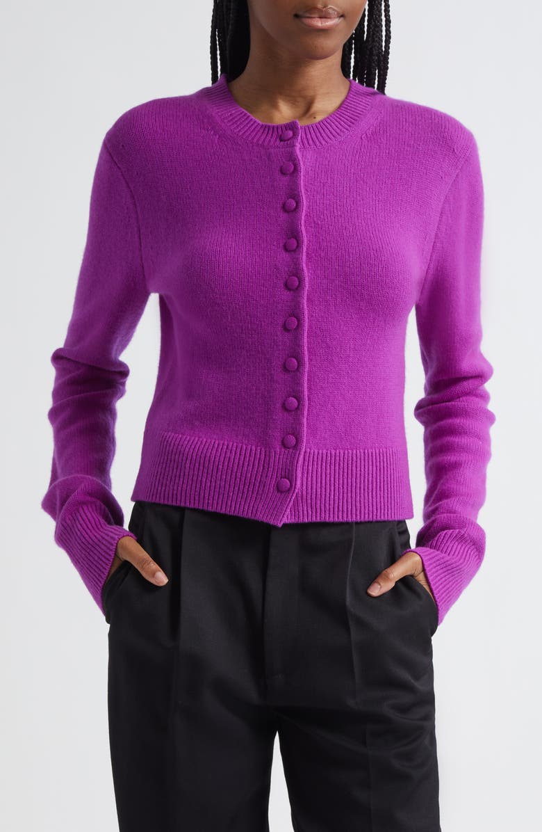A.L.C. Skyler Cashmere Cardigan, Main, color, Fuchsia