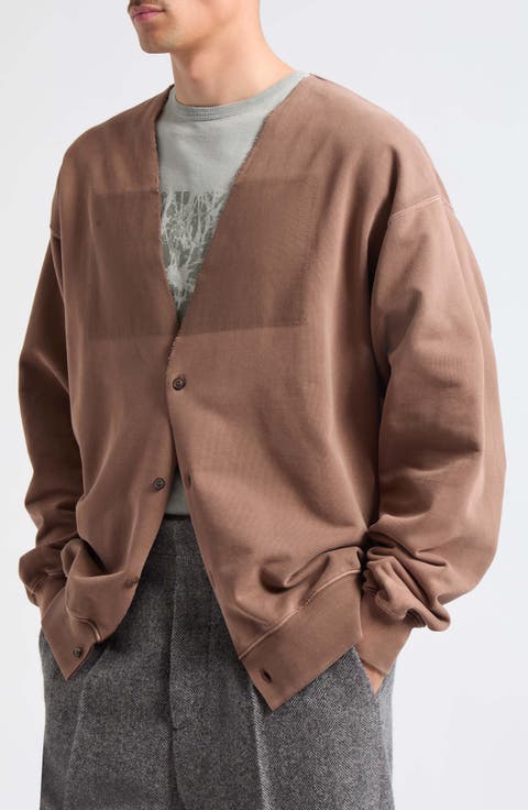 V-Neck Fleece Cardigan