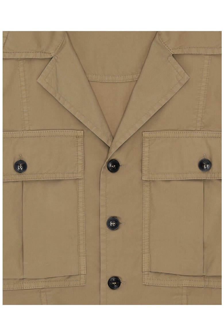 Solomon Twill Cotton Overshirt, Alternate, color, BEIGE
