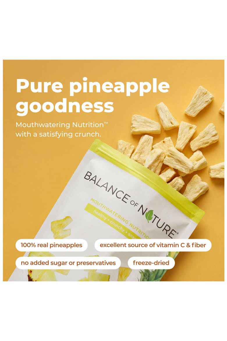 Freeze Dried Pineapple Slices Real Fruit Snack Five Pack, Alternate, color, None
