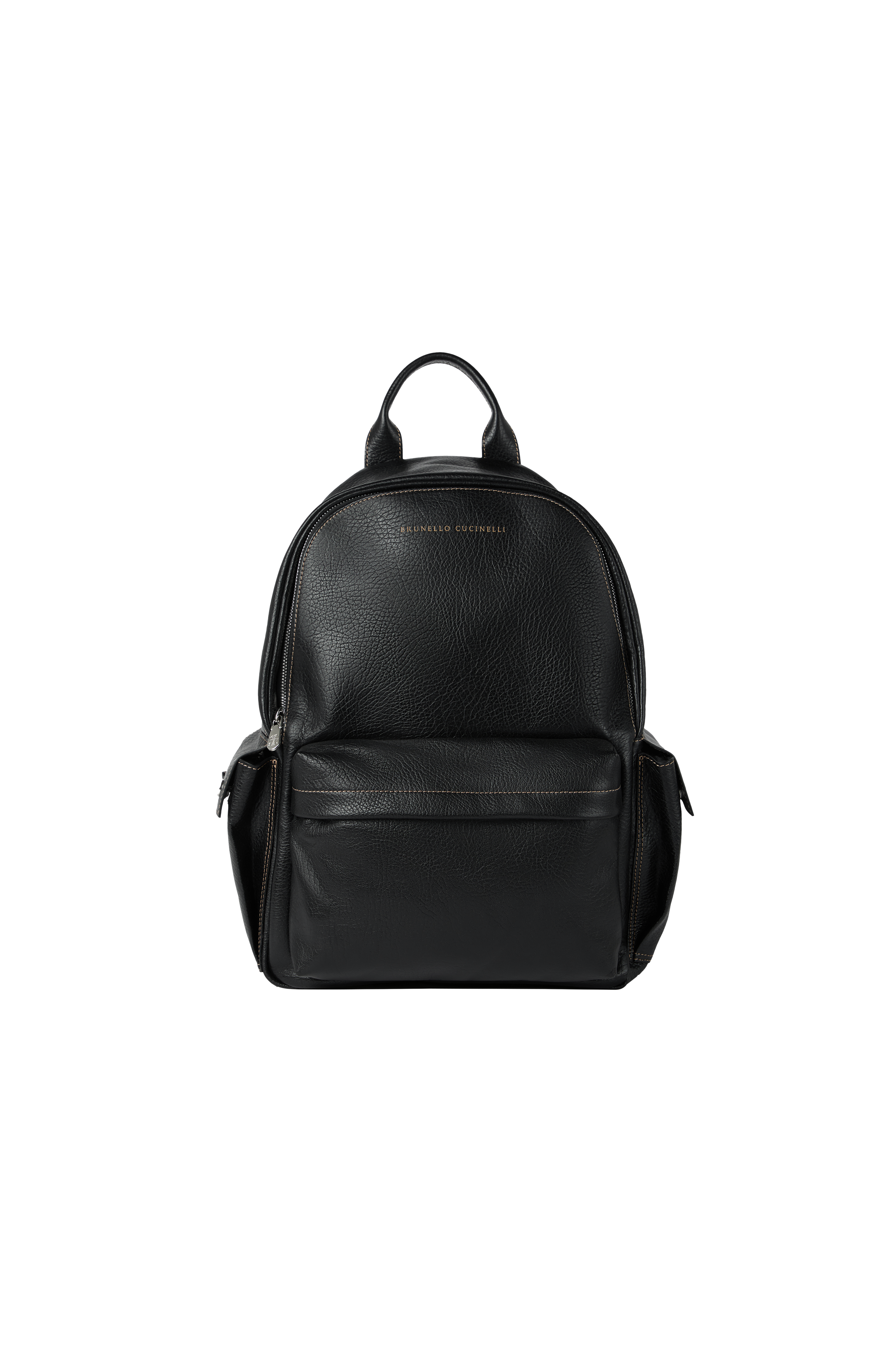 Grained calfskin travel backpack, Alternate, color, Black