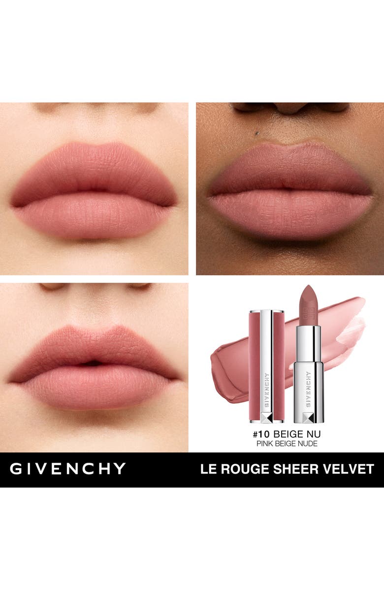 Givenchy Le Rouge Sheer Velvet Matte Lipstick, Alternate, color, N10