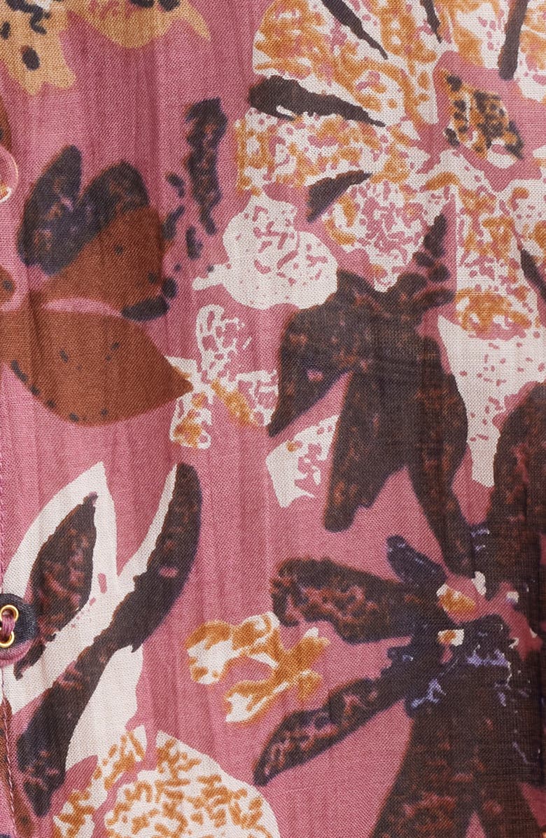 Cleobella Priya Print Tie Neck Top, Alternate, color, Bergamo Print