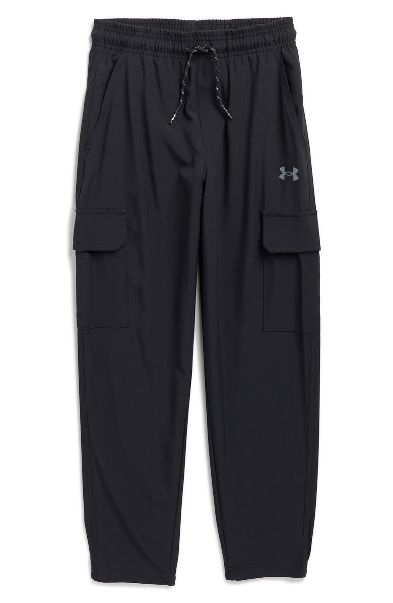 Under Armour Kids' Ripstop Cargo Joggers, Main, color, Black