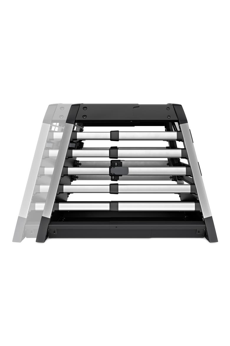 Allax M Dog Crate, Alternate, color, SILVER/ BLACK