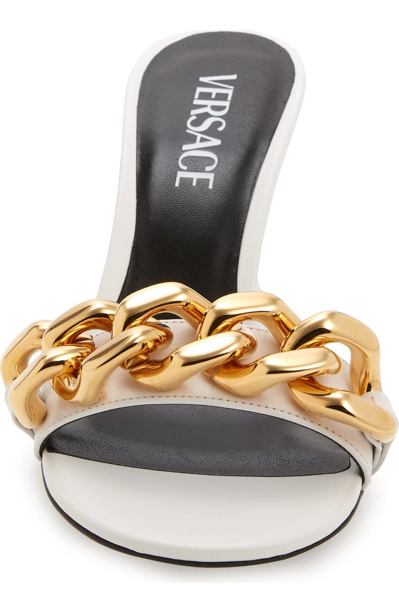 Versace Medusa Chain Slide Sandal, Alternate, color,