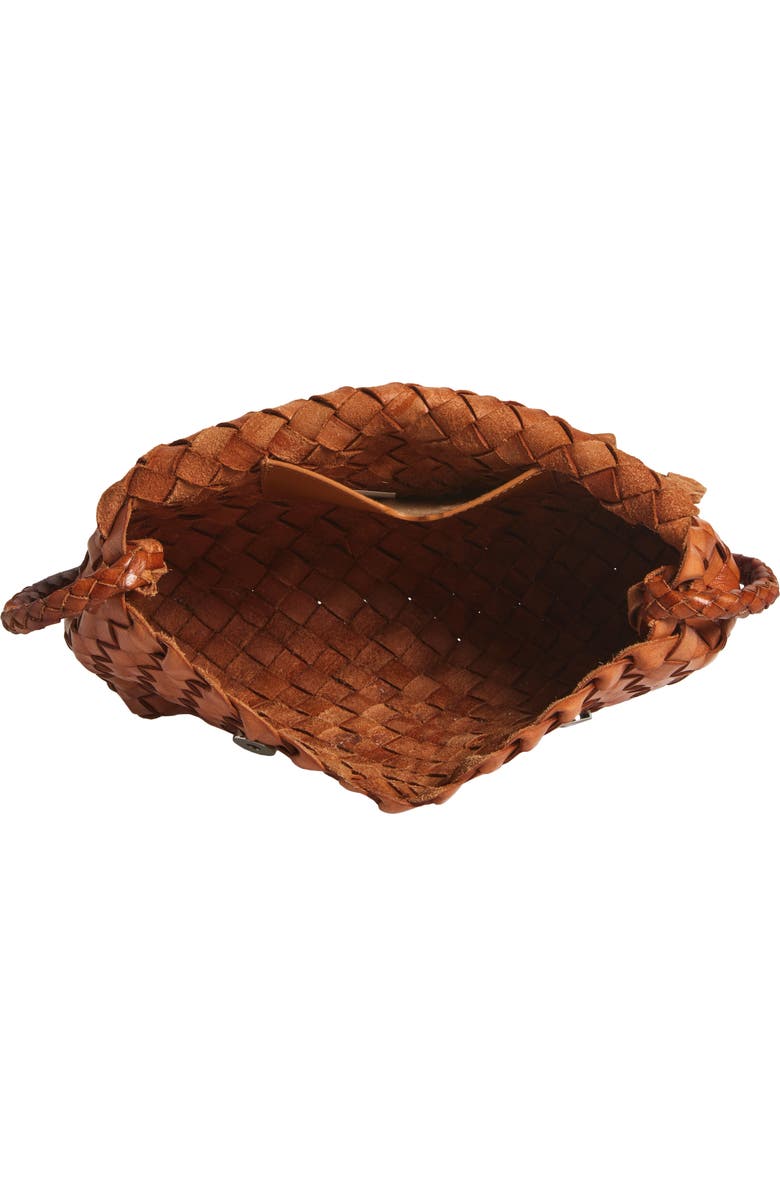 Loeffler Randall Vinnie Woven Leather Crossbody Bag, Alternate, color, Timber