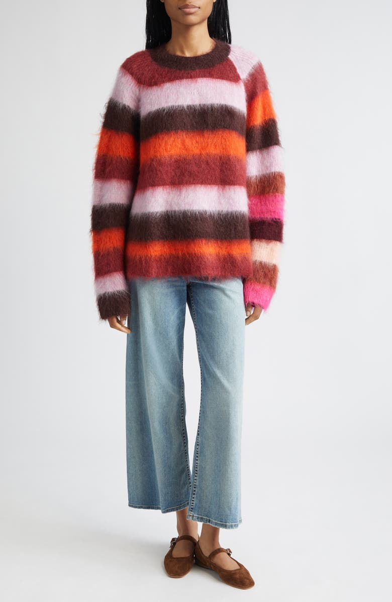 Waste Yarn Project Oda Colorblock One of a Kind Crewneck Sweater Vest, Alternate, color, Tonal White