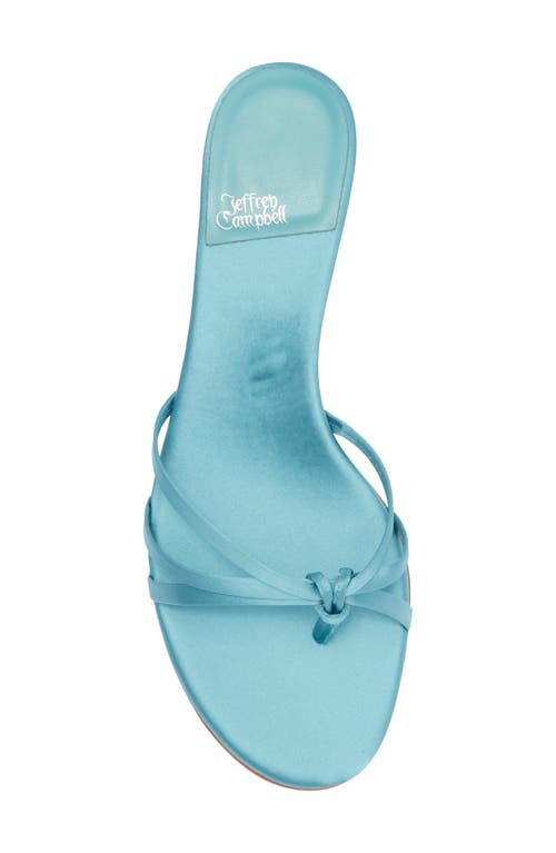 Jeffrey Campbell Doretta Kitten Heel Flip Flop In Blue