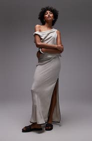 Topshop Bias Cut Maxi Skirt