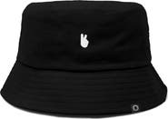 Dalix Womens Lil Peace Sign Cotton Bucket Hat