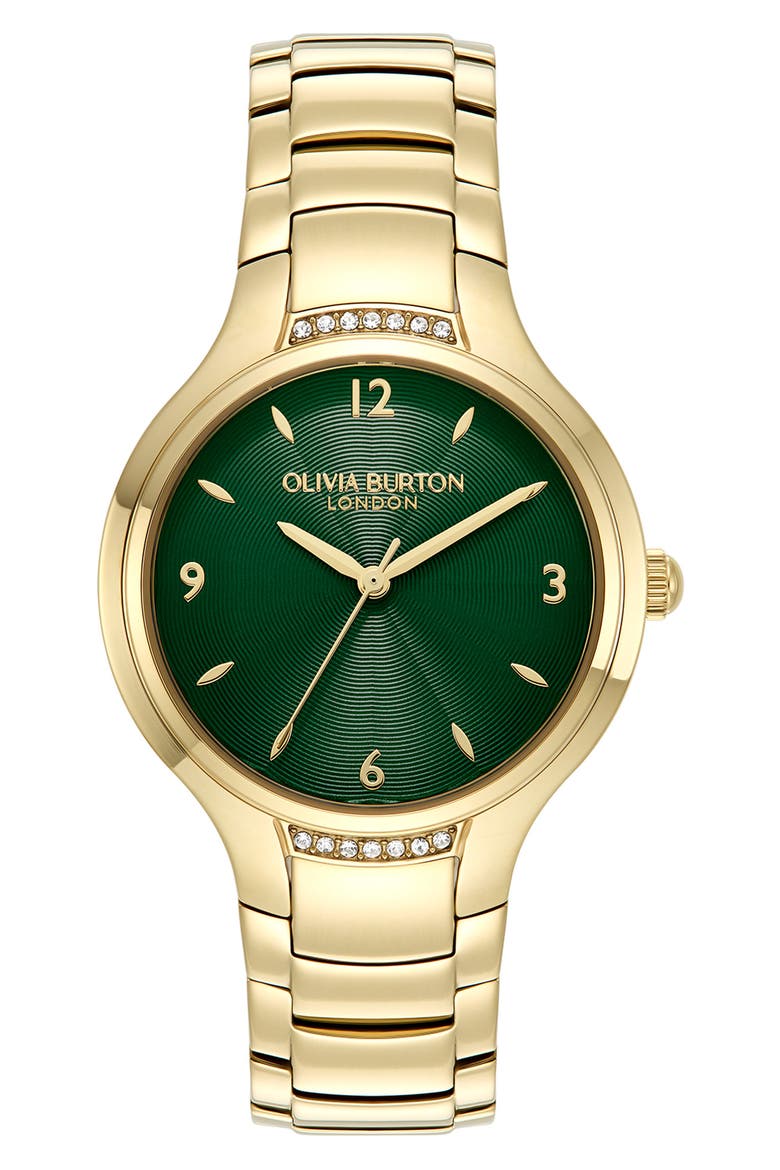 Lea Bracelet Watch, 34mm, Main, color, FOREST GREEN