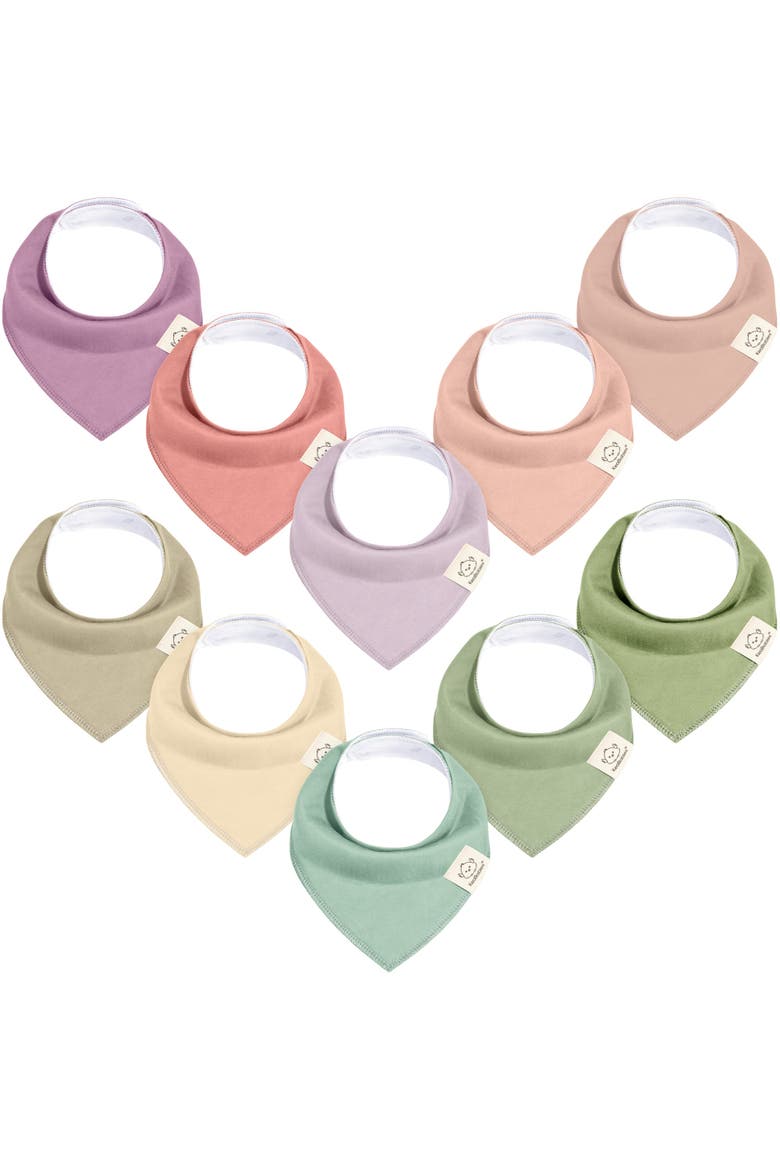 10-Pack Organic Bandana Bibs, Main, color, Cupcake