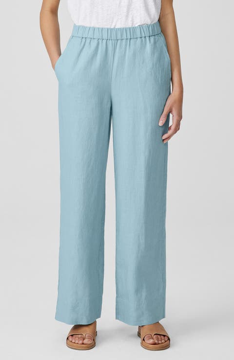 Organic Linen Wide Leg Pants