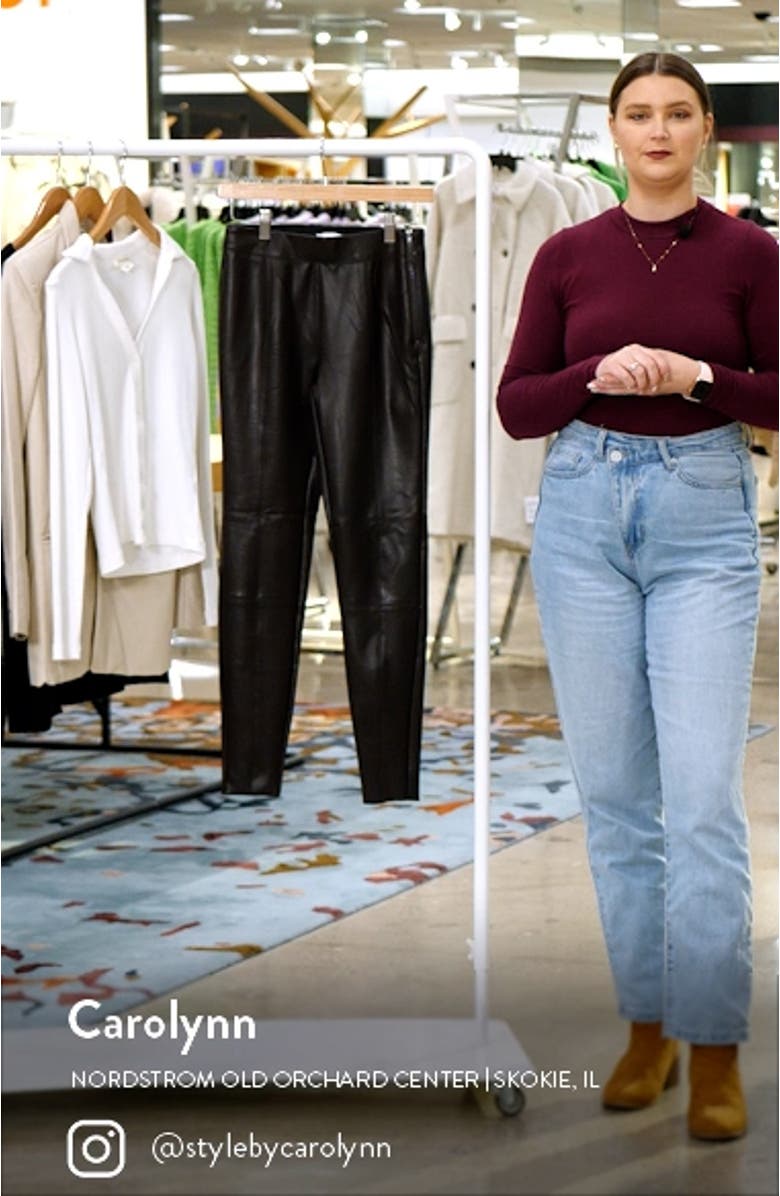 Skinny Fit Faux Leather Trousers, sales video thumbnail
