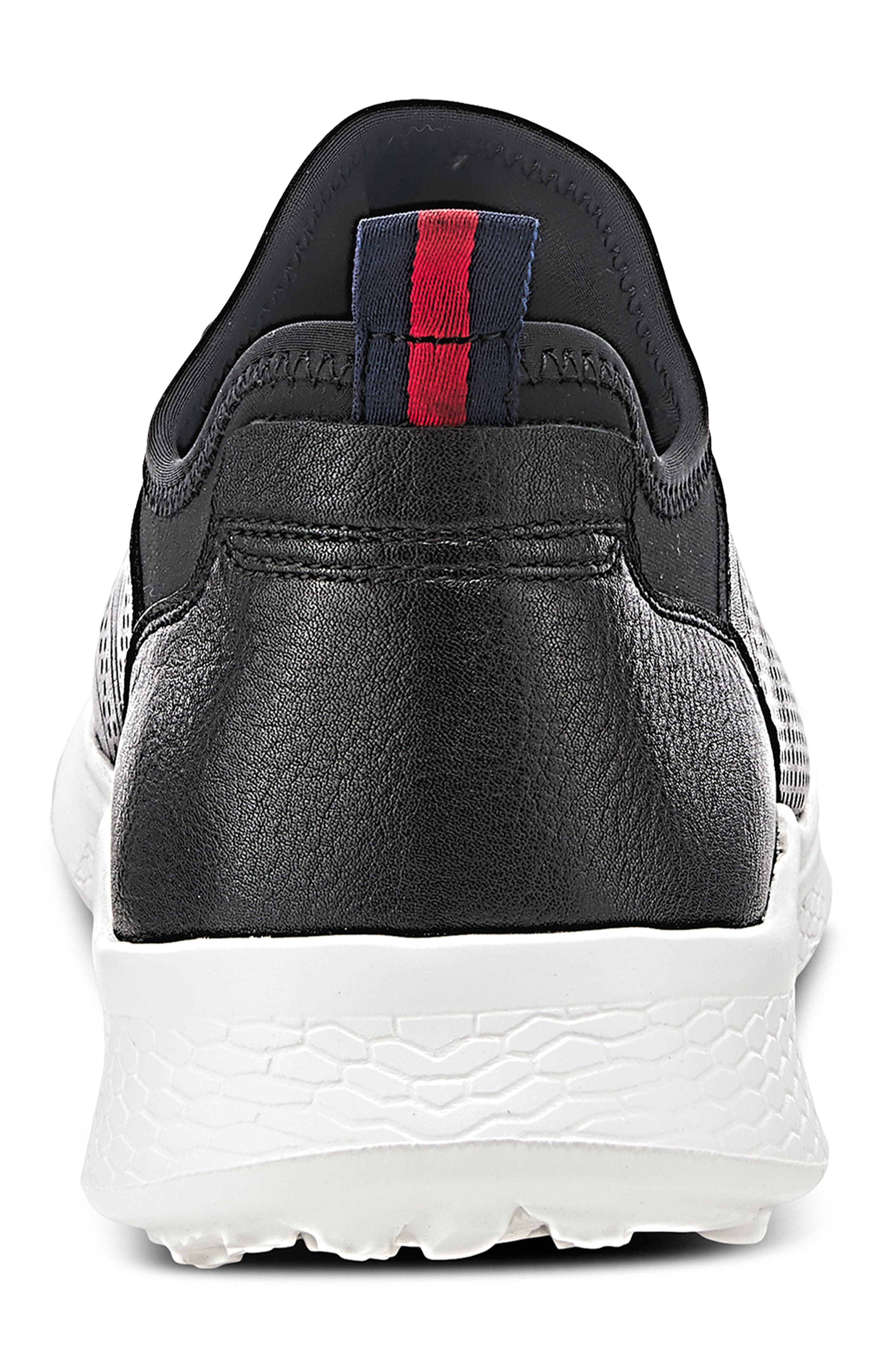 Spring Step Kris Leather Sneaker, Alternate, color, Black