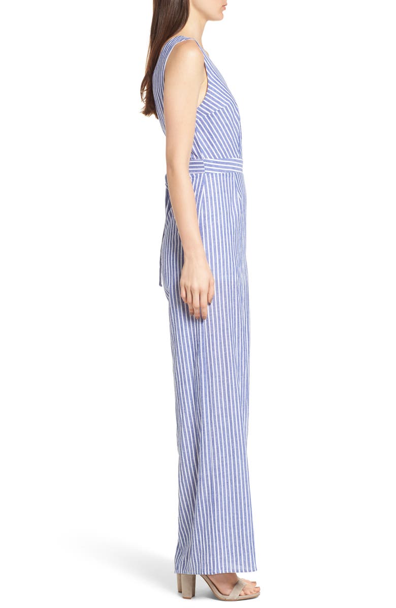 Dee Elly Stripe Cotton Jumpsuit, Alternate, color, 
