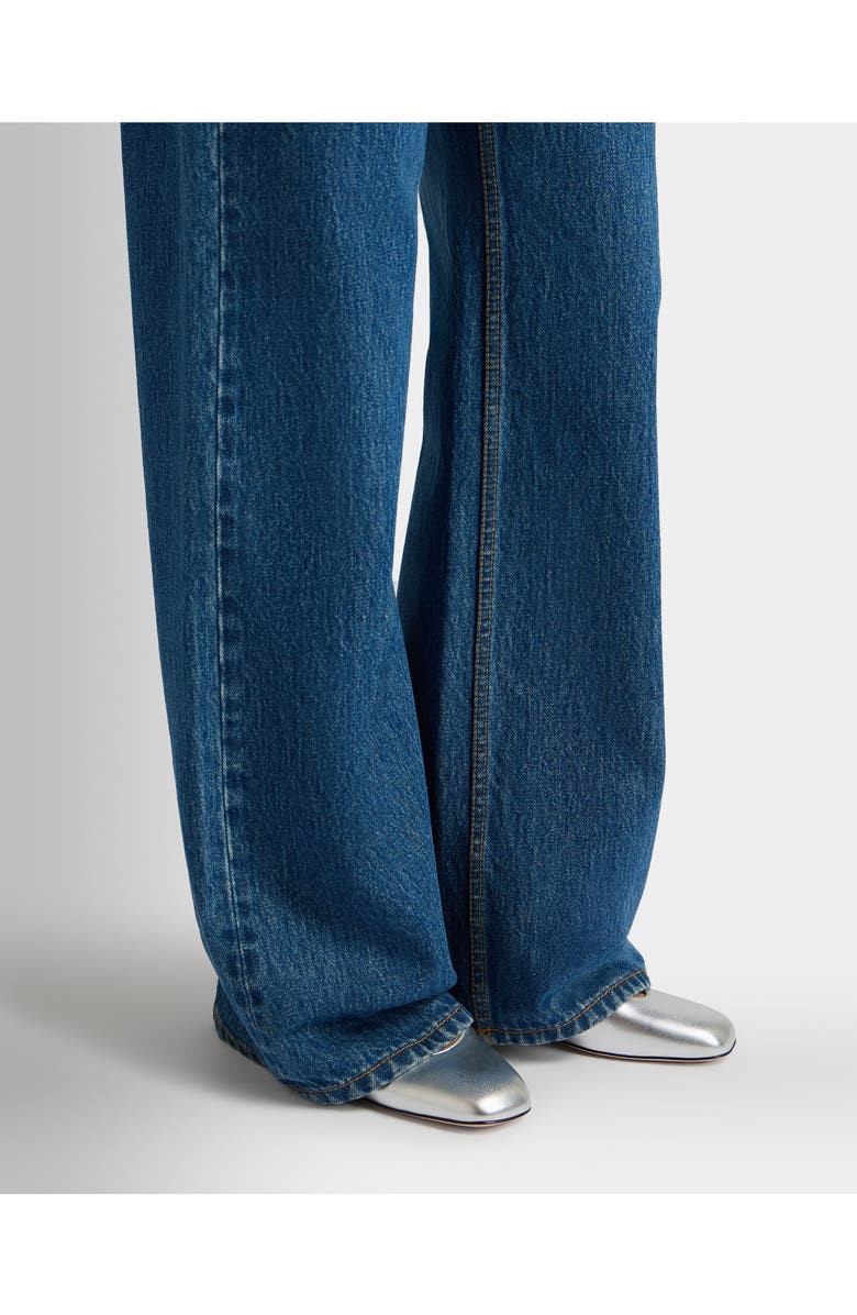 Bally rina Flat in Sheep Leather, Alternate, color, Silver