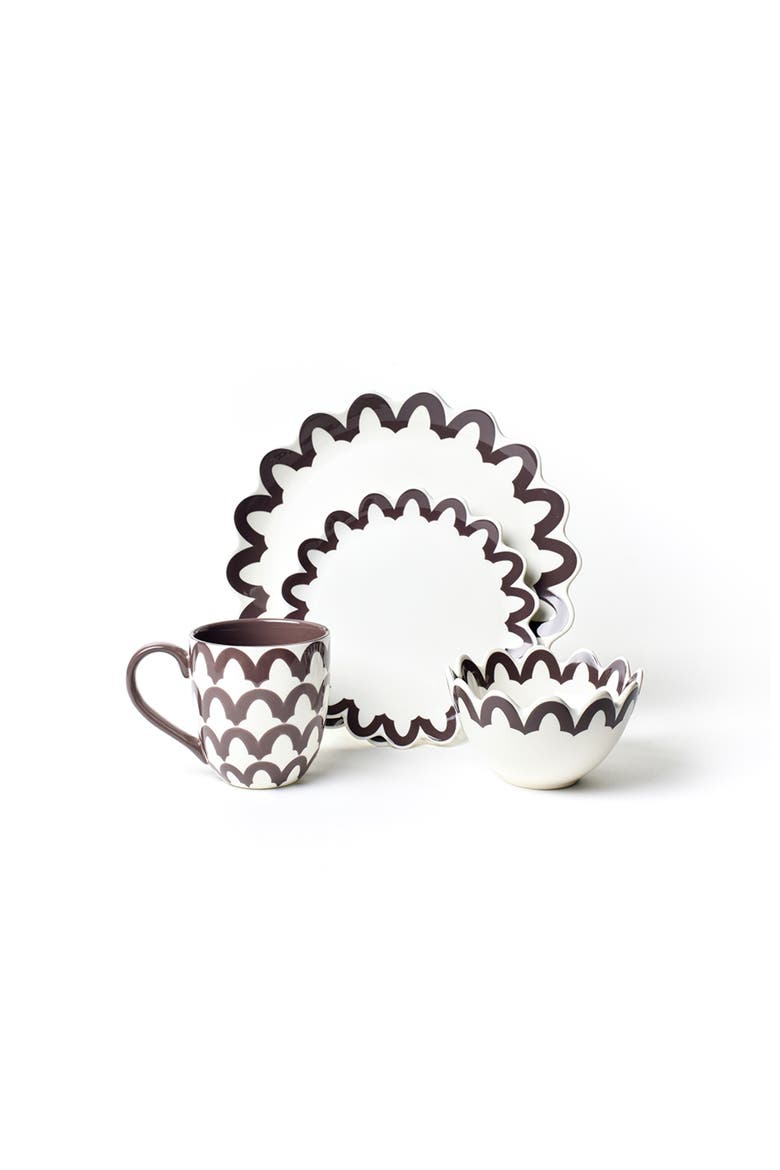 Russet Arabesque 4 Piece Place Setting, Main, color, Brown