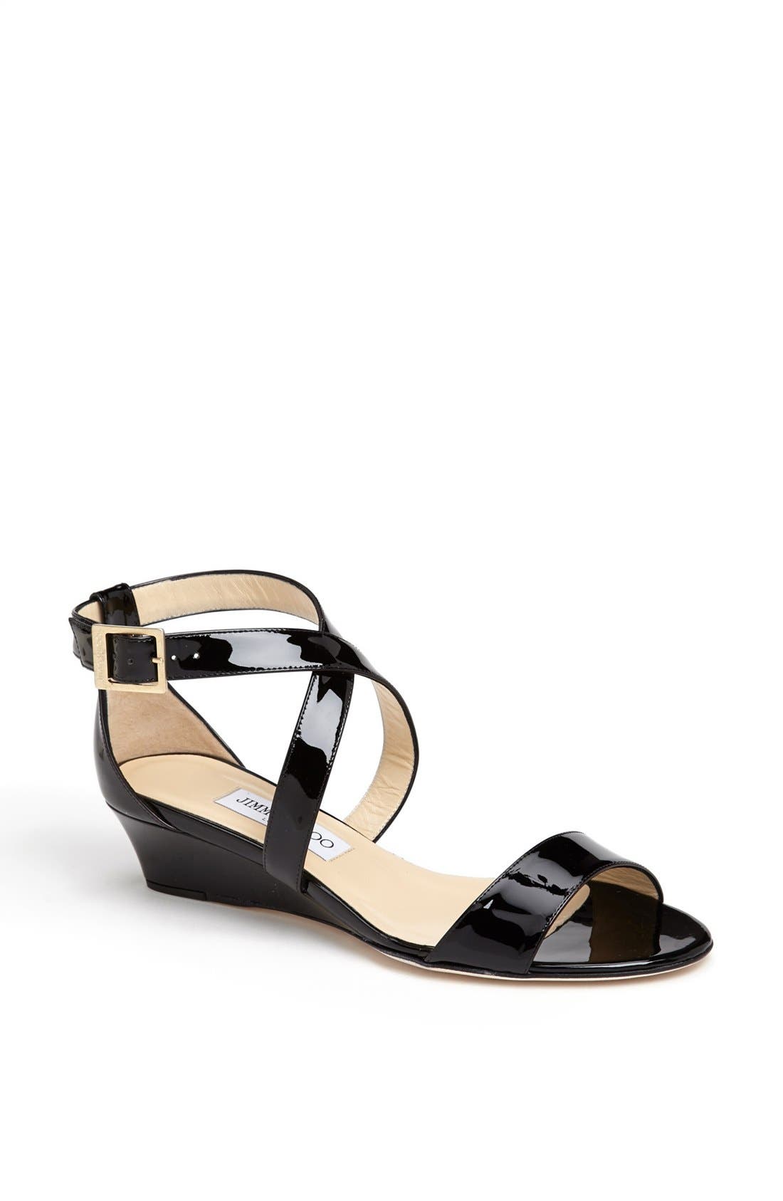 Jimmy Choo 'Chiara' Strap Wedge Sandal, Main, color, 