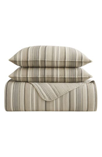 Stone Cottage Fresno Quilt & Sham Set In Gray