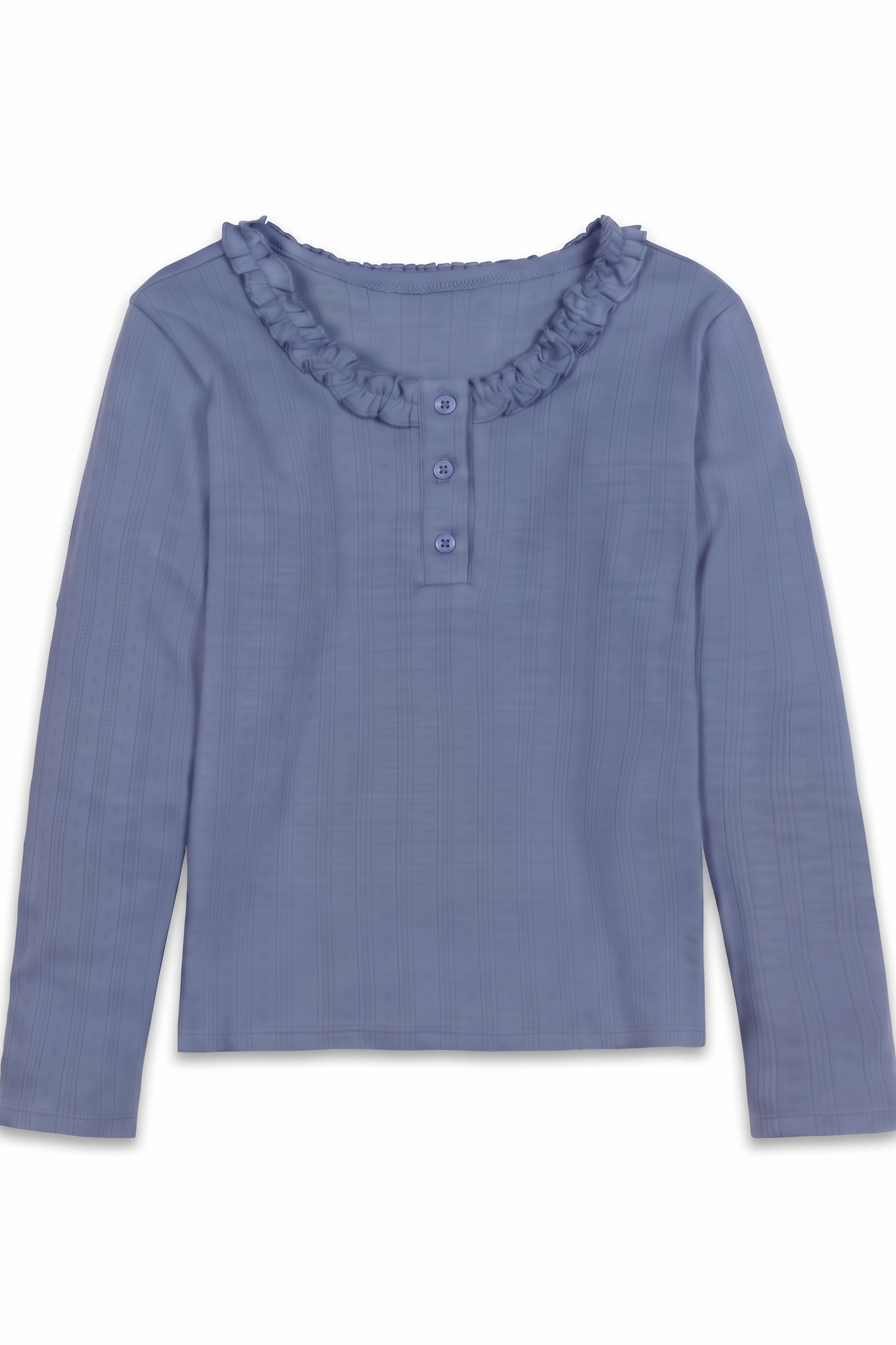 selected Denim Blue Pointelle