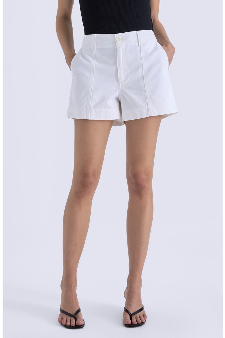 Mason Cotton Twill Shorts, Main, color, WHITE