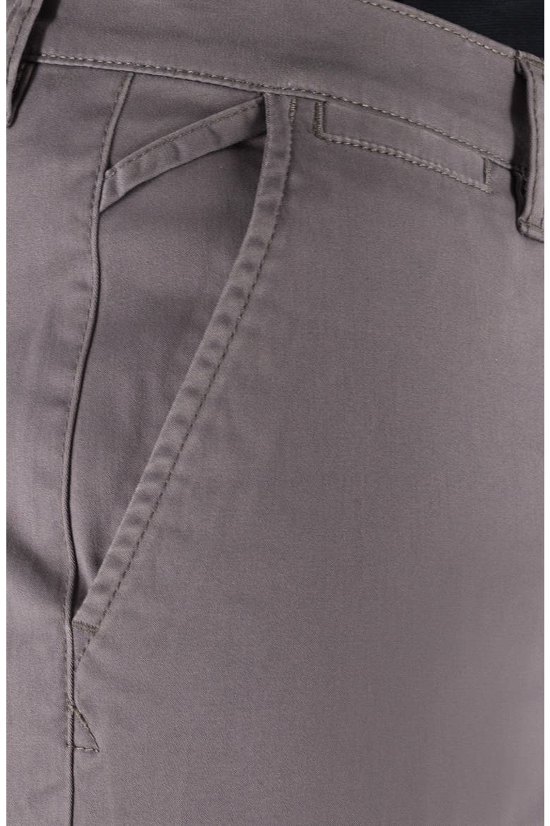 Flat Front Stretch Cotton Chinos, Alternate, color, LT GREY