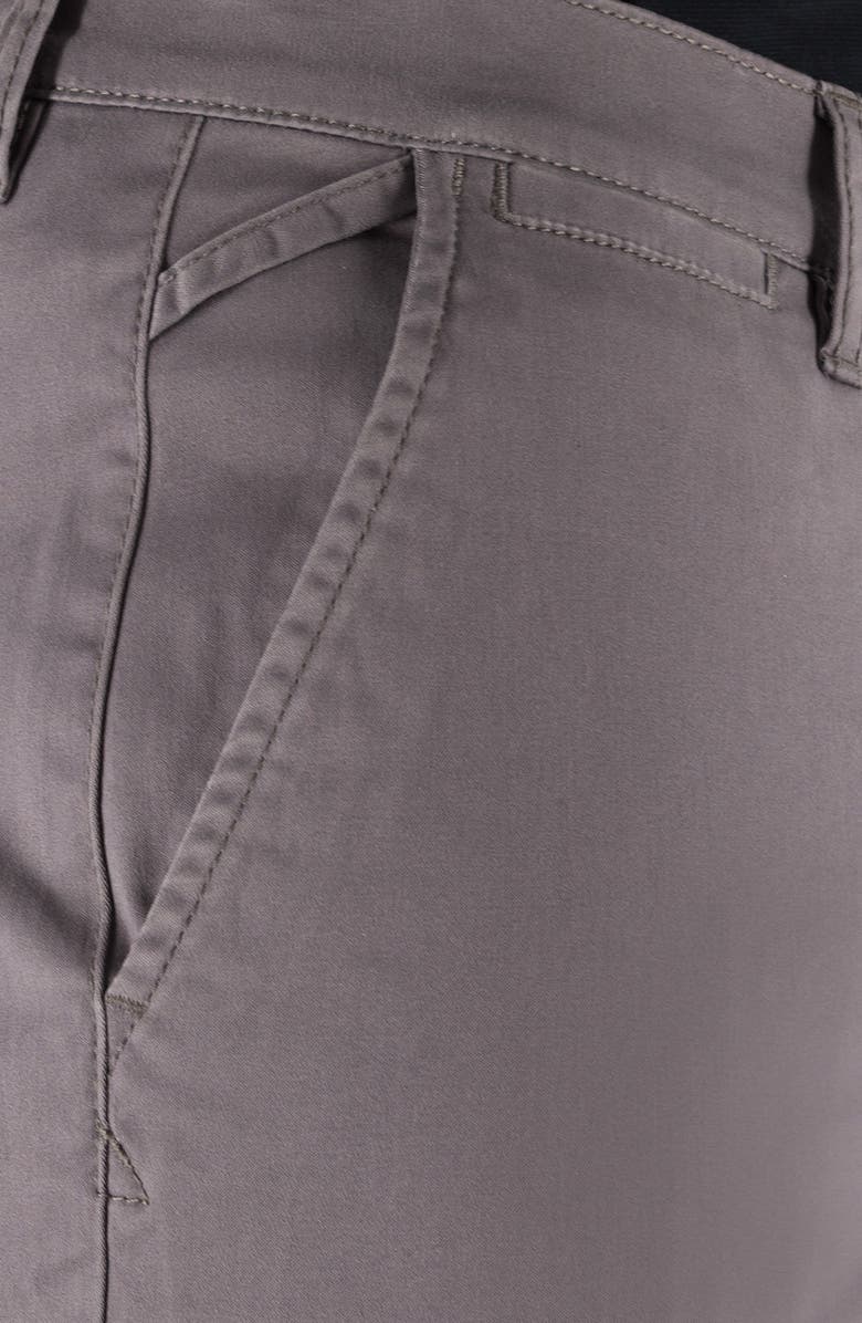 Devil-Dog Dungarees Flat Front Stretch Cotton Chinos, Alternate, color, Lt Grey