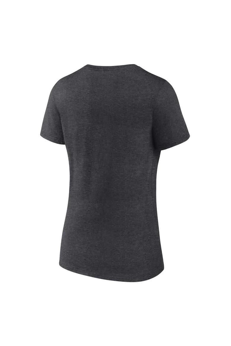 Women's Fanatics  Heather Charcoal New England Patriots vs. Seattle Seahawks Super Bowl LX Matchup Plus Size Final Battle V-Neck T-Shirt, Alternate, color, Heather Charcoal