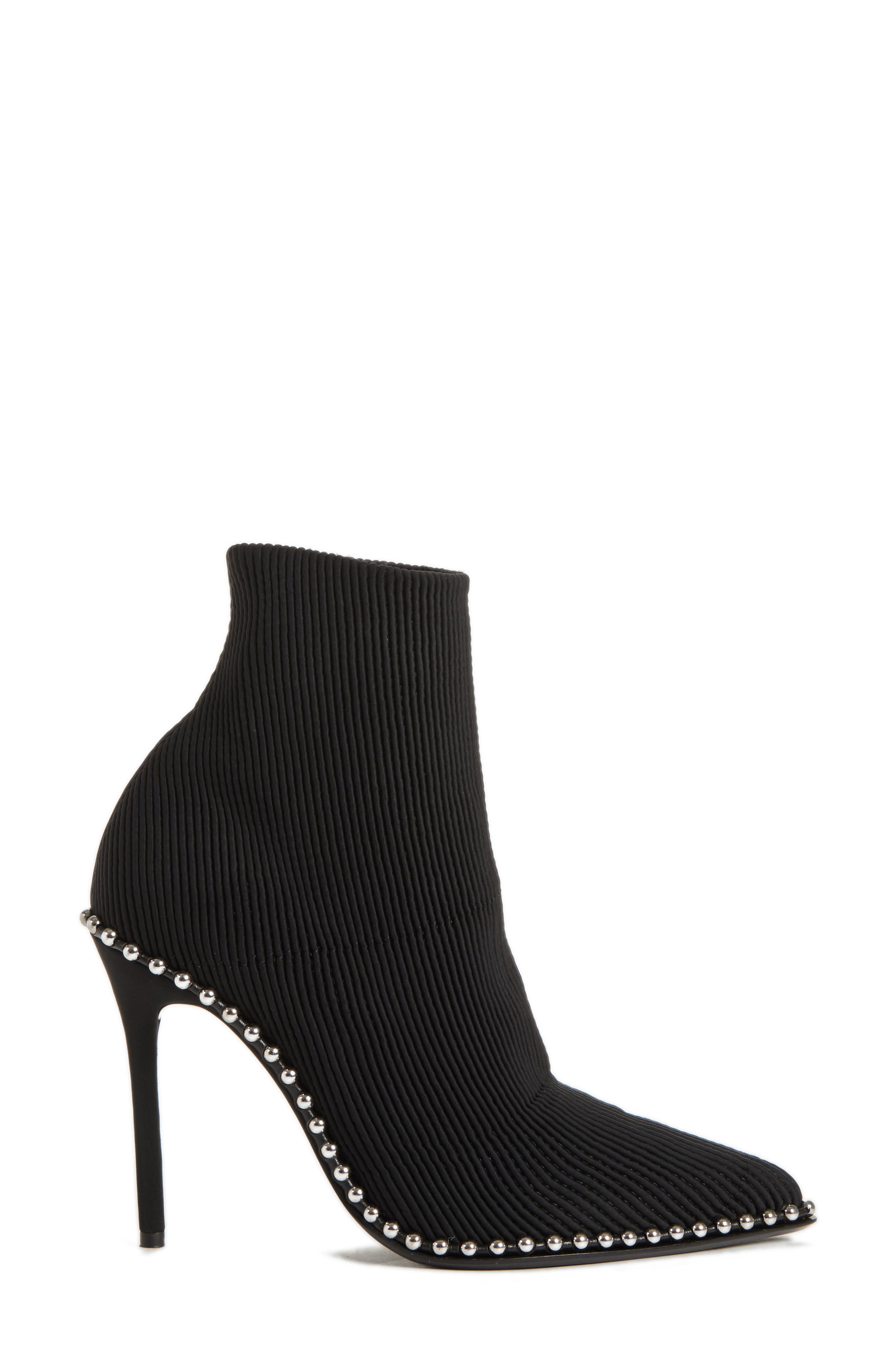 Alexander Wang Eri Studded Sock Bootie, Alternate, color, 