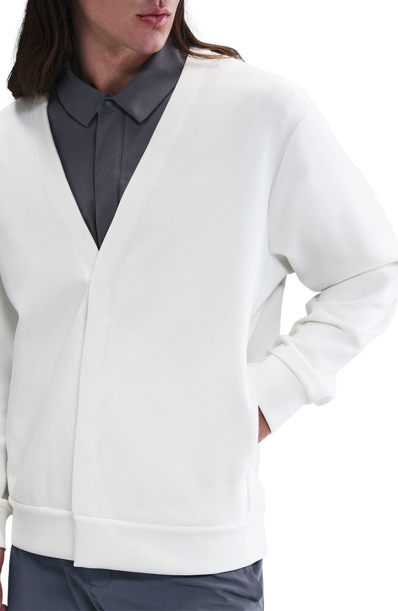 Nike ImpossiblySoft Dri-FIT Cardigan, Alternate, color, Sail/ Light Bone