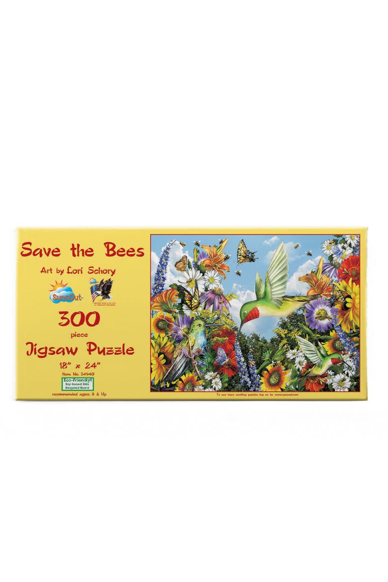 Save the Bees 300 piece Jigsaw Puzzle for Adults, Alternate, color, Multicolor