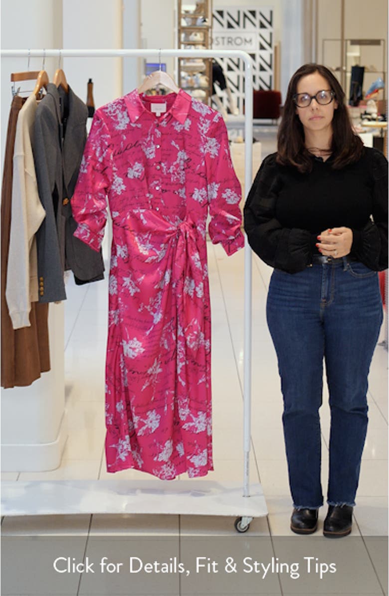 Jacey Carnation Long Sleeve Maxi Dress, sales video thumbnail