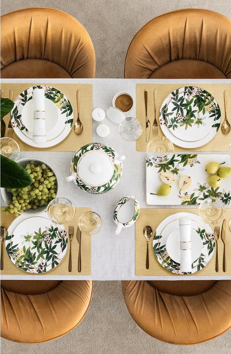 Togas Belize Rectangular dish, Alternate, color, White