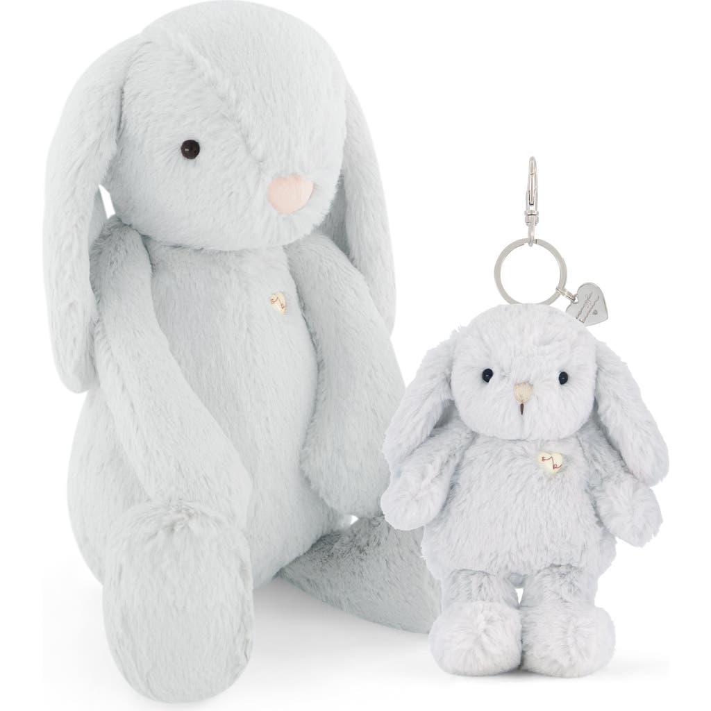 Snuggle Bunnies Stuffed Animal Penelope The Bunny & Keyring Set In Gray
