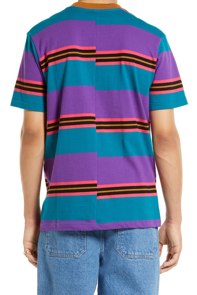 Galapagos Stripe Pocket T-Shirt, Alternate, color, BISCAY BAY