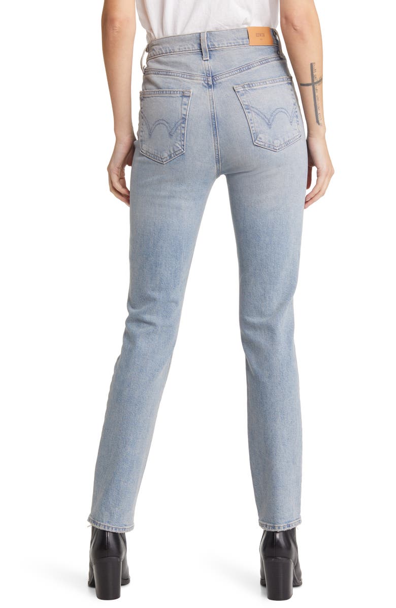 EDWIN Elin High Waist Ripped Slim Jeans, Alternate, color,