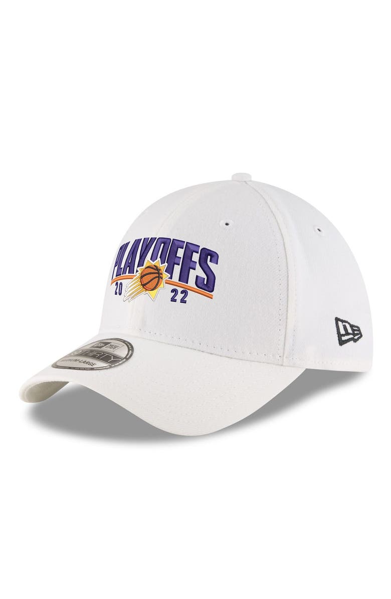 New Era Men's New Era White Phoenix Suns 2022 NBA Playoffs Arch 39THIRTY Flex Hat, Alternate, color, 