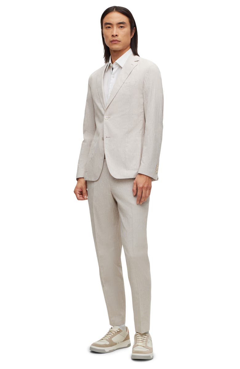 BOSS Stretch Cotton & Linen Sport Coat, Alternate, color, Light Beige