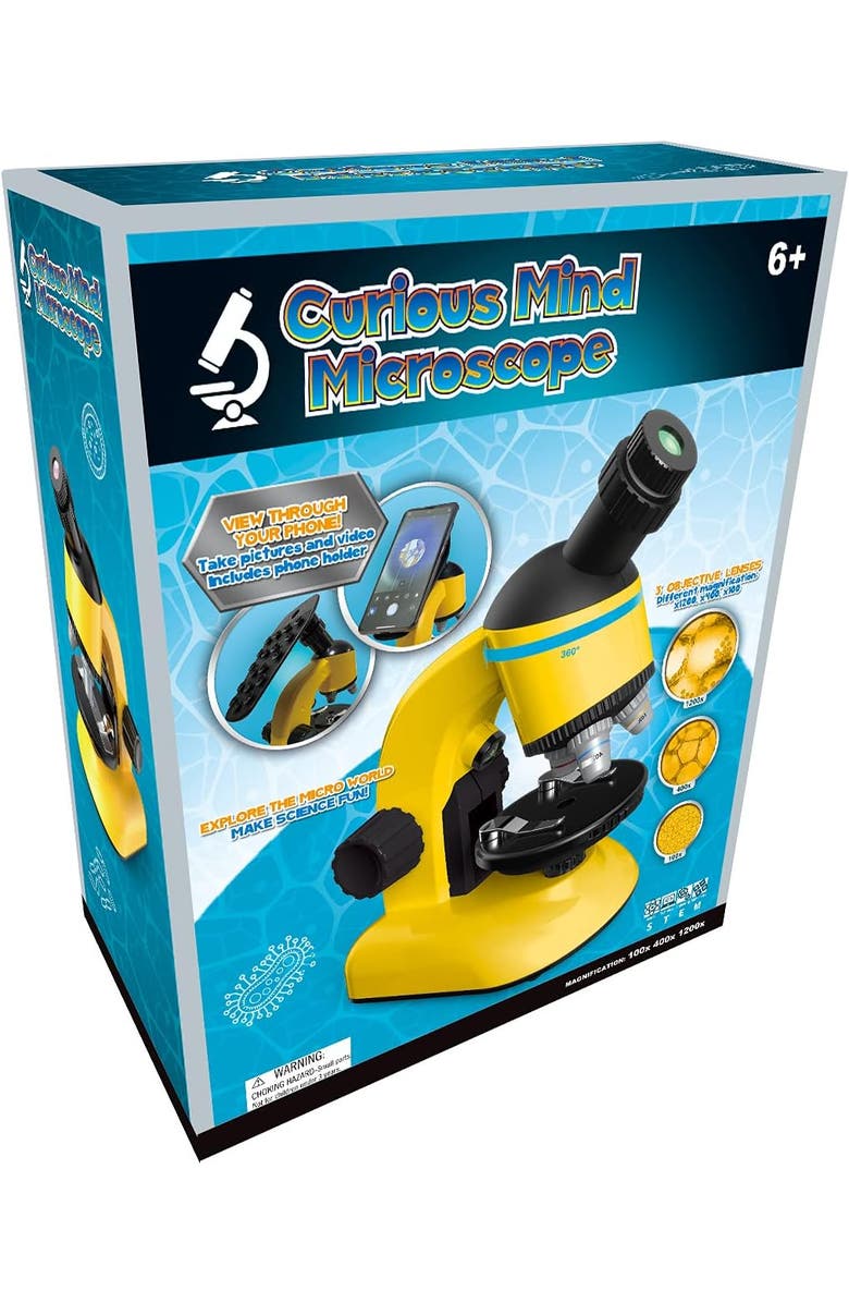 Curious Mind Children's Microscope Toy, Ages 6 And Up, Alternate, color, Multicolored